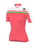 SPORTFUL Cyklistický dres s krátkym rukávom - ALLURE LADY - ružová/biela