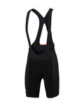 SPORTFUL Cyklistické nohavice krátke s trakmi - TOTAL COMFORT - čierna