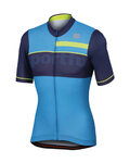 SPORTFUL Cyklistický dres s krátkym rukávom - SQUADRA CORSE - žltá/modrá/svetlo modrá