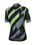 SPORTFUL Cyklistický dres s krátkym rukávom - VOLT - zelená/šedá/čierna