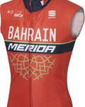 SPORTFUL Cyklistická vesta - BAHRAIN MERIDA 2017 - čierna/červená