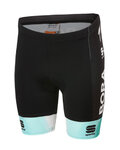 SPORTFUL Cyklistické nohavice krátke bez trakov - BORA 2020 KIDS - čierna/zelená