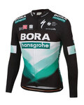 SPORTFUL Cyklistický dres s dlhým rukávom zimný - BORA 2020 WINTER - zelená/čierna