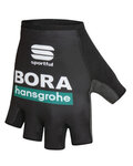 SPORTFUL Cyklistické rukavice krátkoprsté - BORA HANSGROHE 2020 - čierna