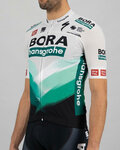 SPORTFUL Cyklistický dres s krátkym rukávom - BORA HANSGROHE 2021 - šedá/zelená