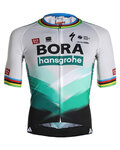 SPORTFUL Cyklistický dres s krátkym rukávom - BORA HANSGROHE 2021 - šedá/zelená