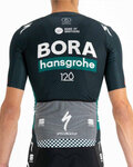 SPORTFUL Cyklistický dres s krátkym rukávom - BORA HANSGROHE 2021 - zelená/čierna