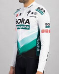SPORTFUL Cyklistický dres s dlhým rukávom zimný - BORA 2021 WINTER - šedá/zelená