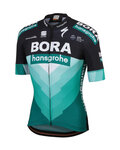 SPORTFUL Cyklistický dres s krátkym rukávom - BORA HANSGROHE 2019 - čierna/zelená