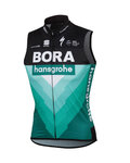 SPORTFUL Cyklistická vesta - BORA HANSGROHE 2019 - zelená/čierna