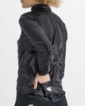 SPORTFUL Cyklistická vetruodolná bunda - HOT PACK EASYLIGHT W - čierna