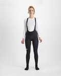 SPORTFUL Cyklistické nohavice dlhé s trakmi - BODYFIT CLASSIC W - čierna