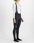 SPORTFUL Cyklistické nohavice dlhé s trakmi - BODYFIT CLASSIC W - čierna