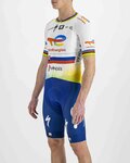 SPORTFUL Cyklistický dres s krátkym rukávom - TOTAL ENERGIES 2022 - biela/žltá/modrá/oranžová