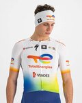 SPORTFUL Cyklistická čelenka - TOTAL ENERGIES 2022 - biela/modrá/žltá/oranžová
