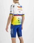 SPORTFUL Cyklistický dres s krátkym rukávom - TOTAL ENERGIES 2022 - žltá/oranžová/biela/modrá