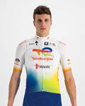 SPORTFUL Cyklistická vesta - TOTAL ENERGIES 2022 - oranžová/modrá/žltá/biela