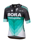 SPORTFUL Cyklistický dres s krátkym rukávom - BORA HANSGROHE 2018 - biela/zelená/čierna