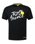 TDF Cyklistické tričko s krátkym rukávom - TDF LEADER NOIR '21 - čierna