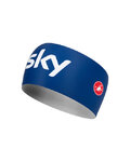 CASTELLI Cyklistická čelenka - TEAM SKY 2019 VIVA - čierna