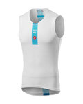 CASTELLI Cyklistické tričko bez rukávov - TEAM SKY 2019 - biela