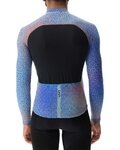 UYN Cyklistický dres s dlhým rukávom zimný - SPECTRE WINTER - modrá/oranžová/čierna