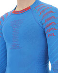 UYN Cyklistické tričko s dlhým rukávom - RESILYON  - modrá/červená
