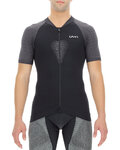 UYN Cyklistický dres s krátkym rukávom - BIKING GRANFONDO - šedá/čierna
