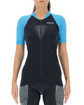 UYN Cyklistický dres s krátkym rukávom - GRANFONDO LADY - modrá/čierna