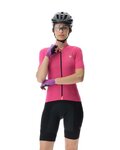 UYN Cyklistický dres s krátkym rukávom - LIGHTSPEED LADY - ružová/čierna