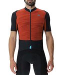UYN Cyklistický dres s krátkym rukávom - ALLROAD AEROFIT - oranžová/čierna