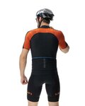UYN Cyklistický dres s krátkym rukávom - ALLROAD AEROFIT - oranžová/čierna