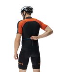 UYN Cyklistický dres s krátkym rukávom - ALLROAD AEROFIT - oranžová/čierna