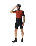 UYN Cyklistický dres s krátkym rukávom - ALLROAD AEROFIT - oranžová/čierna