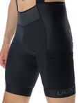 UYN Cyklistické nohavice krátke s trakmi - ADVENTOUR CARGO - čierna