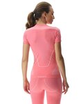UYN Cyklistické tričko s krátkym rukávom - EVOLUTYON UW LADY - biela/ružová