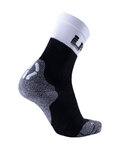 UYN Cyklistické ponožky klasické - LIGHT - čierna/biela/šedá