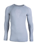 UYN Cyklistické tričko s dlhým rukávom - VISYON - šedá/biela