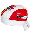Cyklistická bandana - LOTTO SOUDAL 2019 - biela/červená