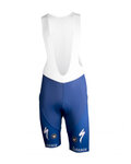 Cyklistické nohavice krátke s trakmi - QUICKSTEP 2019 ESL - modrá