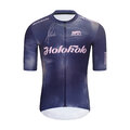HOLOKOLO Cyklistický dres s krátkym rukávom - TEAM SPIRIT - antracitová/fialová