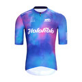 HOLOKOLO Cyklistický dres s krátkym rukávom - TEAM SPIRIT - modrá/viacfarebná