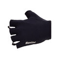 SANTINI Cyklistické rukavice krátkoprsté - 3D - čierna