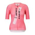 SCOTT Cyklistický dres s krátkym rukávom - RC PRO W - ružová/biela