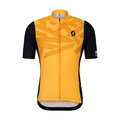 SCOTT Cyklistický dres s krátkym rukávom - RC ENDURANCE - oranžová/čierna