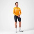 CASTELLI Cyklistický dres s dlhým rukávom letný - UPF LONG - oranžová