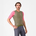 CASTELLI Cyklistický dres s krátkym rukávom - CORRETTO - ružová/hnedá