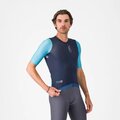 CASTELLI Cyklistický dres s krátkym rukávom - CORRETTO - modrá/tyrkysová