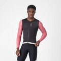 CASTELLI Cyklistický dres s dlhým rukávom letný - CORRETTO LS - čierna/ružová