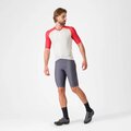 CASTELLI Cyklistický dres s krátkym rukávom - UNLIMITED ENDURANCE 3 - ivory/červená